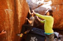 Bouldering in Hueco Tanks on 02/14/2020 with Blue Lizard Climbing and Yoga

Filename: SRM_20200214_1149460.jpg
Aperture: f/2.8
Shutter Speed: 1/250
Body: Canon EOS-1D Mark II
Lens: Canon EF 16-35mm f/2.8 L