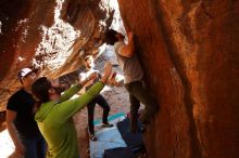 Bouldering in Hueco Tanks on 02/14/2020 with Blue Lizard Climbing and Yoga

Filename: SRM_20200214_1151230.jpg
Aperture: f/5.6
Shutter Speed: 1/200
Body: Canon EOS-1D Mark II
Lens: Canon EF 16-35mm f/2.8 L