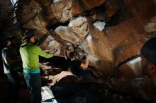 Bouldering in Hueco Tanks on 02/14/2020 with Blue Lizard Climbing and Yoga

Filename: SRM_20200214_1201510.jpg
Aperture: f/8.0
Shutter Speed: 1/250
Body: Canon EOS-1D Mark II
Lens: Canon EF 16-35mm f/2.8 L