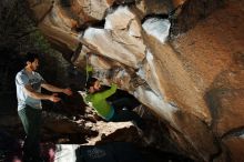 Bouldering in Hueco Tanks on 02/14/2020 with Blue Lizard Climbing and Yoga

Filename: SRM_20200214_1207220.jpg
Aperture: f/8.0
Shutter Speed: 1/250
Body: Canon EOS-1D Mark II
Lens: Canon EF 16-35mm f/2.8 L