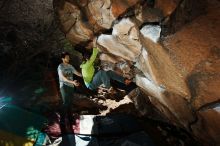 Bouldering in Hueco Tanks on 02/14/2020 with Blue Lizard Climbing and Yoga

Filename: SRM_20200214_1207300.jpg
Aperture: f/8.0
Shutter Speed: 1/250
Body: Canon EOS-1D Mark II
Lens: Canon EF 16-35mm f/2.8 L