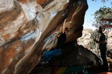 Bouldering in Hueco Tanks on 02/14/2020 with Blue Lizard Climbing and Yoga

Filename: SRM_20200214_1211180.jpg
Aperture: f/8.0
Shutter Speed: 1/250
Body: Canon EOS-1D Mark II
Lens: Canon EF 16-35mm f/2.8 L