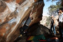 Bouldering in Hueco Tanks on 02/14/2020 with Blue Lizard Climbing and Yoga

Filename: SRM_20200214_1214210.jpg
Aperture: f/8.0
Shutter Speed: 1/250
Body: Canon EOS-1D Mark II
Lens: Canon EF 16-35mm f/2.8 L