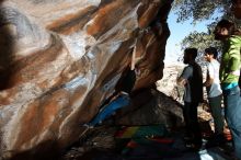 Bouldering in Hueco Tanks on 02/14/2020 with Blue Lizard Climbing and Yoga

Filename: SRM_20200214_1216050.jpg
Aperture: f/8.0
Shutter Speed: 1/250
Body: Canon EOS-1D Mark II
Lens: Canon EF 16-35mm f/2.8 L