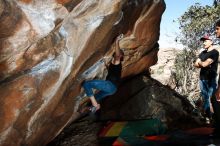 Bouldering in Hueco Tanks on 02/14/2020 with Blue Lizard Climbing and Yoga

Filename: SRM_20200214_1218280.jpg
Aperture: f/8.0
Shutter Speed: 1/250
Body: Canon EOS-1D Mark II
Lens: Canon EF 16-35mm f/2.8 L