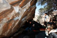 Bouldering in Hueco Tanks on 02/14/2020 with Blue Lizard Climbing and Yoga

Filename: SRM_20200214_1223230.jpg
Aperture: f/8.0
Shutter Speed: 1/250
Body: Canon EOS-1D Mark II
Lens: Canon EF 16-35mm f/2.8 L