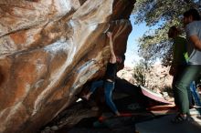 Bouldering in Hueco Tanks on 02/14/2020 with Blue Lizard Climbing and Yoga

Filename: SRM_20200214_1231280.jpg
Aperture: f/8.0
Shutter Speed: 1/250
Body: Canon EOS-1D Mark II
Lens: Canon EF 16-35mm f/2.8 L