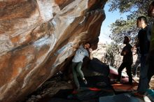 Bouldering in Hueco Tanks on 02/14/2020 with Blue Lizard Climbing and Yoga

Filename: SRM_20200214_1234170.jpg
Aperture: f/8.0
Shutter Speed: 1/250
Body: Canon EOS-1D Mark II
Lens: Canon EF 16-35mm f/2.8 L