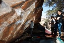 Bouldering in Hueco Tanks on 02/14/2020 with Blue Lizard Climbing and Yoga

Filename: SRM_20200214_1237260.jpg
Aperture: f/8.0
Shutter Speed: 1/250
Body: Canon EOS-1D Mark II
Lens: Canon EF 16-35mm f/2.8 L