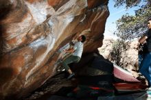 Bouldering in Hueco Tanks on 02/14/2020 with Blue Lizard Climbing and Yoga

Filename: SRM_20200214_1238120.jpg
Aperture: f/8.0
Shutter Speed: 1/250
Body: Canon EOS-1D Mark II
Lens: Canon EF 16-35mm f/2.8 L