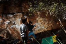 Bouldering in Hueco Tanks on 02/14/2020 with Blue Lizard Climbing and Yoga

Filename: SRM_20200214_1242140.jpg
Aperture: f/8.0
Shutter Speed: 1/250
Body: Canon EOS-1D Mark II
Lens: Canon EF 16-35mm f/2.8 L