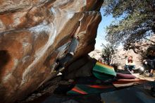 Bouldering in Hueco Tanks on 02/14/2020 with Blue Lizard Climbing and Yoga

Filename: SRM_20200214_1252070.jpg
Aperture: f/8.0
Shutter Speed: 1/250
Body: Canon EOS-1D Mark II
Lens: Canon EF 16-35mm f/2.8 L