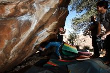 Bouldering in Hueco Tanks on 02/14/2020 with Blue Lizard Climbing and Yoga

Filename: SRM_20200214_1253000.jpg
Aperture: f/8.0
Shutter Speed: 1/250
Body: Canon EOS-1D Mark II
Lens: Canon EF 16-35mm f/2.8 L