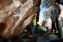 Bouldering in Hueco Tanks on 02/14/2020 with Blue Lizard Climbing and Yoga

Filename: SRM_20200214_1253530.jpg
Aperture: f/8.0
Shutter Speed: 1/250
Body: Canon EOS-1D Mark II
Lens: Canon EF 16-35mm f/2.8 L