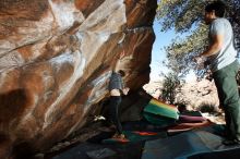 Bouldering in Hueco Tanks on 02/14/2020 with Blue Lizard Climbing and Yoga

Filename: SRM_20200214_1254100.jpg
Aperture: f/8.0
Shutter Speed: 1/250
Body: Canon EOS-1D Mark II
Lens: Canon EF 16-35mm f/2.8 L