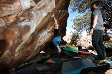 Bouldering in Hueco Tanks on 02/14/2020 with Blue Lizard Climbing and Yoga

Filename: SRM_20200214_1255470.jpg
Aperture: f/8.0
Shutter Speed: 1/250
Body: Canon EOS-1D Mark II
Lens: Canon EF 16-35mm f/2.8 L