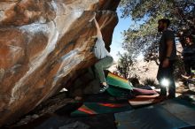 Bouldering in Hueco Tanks on 02/14/2020 with Blue Lizard Climbing and Yoga

Filename: SRM_20200214_1300220.jpg
Aperture: f/8.0
Shutter Speed: 1/250
Body: Canon EOS-1D Mark II
Lens: Canon EF 16-35mm f/2.8 L