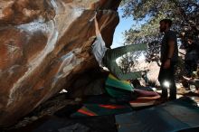 Bouldering in Hueco Tanks on 02/14/2020 with Blue Lizard Climbing and Yoga

Filename: SRM_20200214_1300221.jpg
Aperture: f/8.0
Shutter Speed: 1/250
Body: Canon EOS-1D Mark II
Lens: Canon EF 16-35mm f/2.8 L