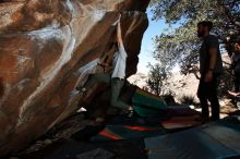 Bouldering in Hueco Tanks on 02/14/2020 with Blue Lizard Climbing and Yoga

Filename: SRM_20200214_1300240.jpg
Aperture: f/8.0
Shutter Speed: 1/250
Body: Canon EOS-1D Mark II
Lens: Canon EF 16-35mm f/2.8 L