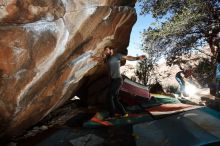 Bouldering in Hueco Tanks on 02/14/2020 with Blue Lizard Climbing and Yoga

Filename: SRM_20200214_1307500.jpg
Aperture: f/8.0
Shutter Speed: 1/250
Body: Canon EOS-1D Mark II
Lens: Canon EF 16-35mm f/2.8 L