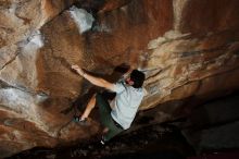 Bouldering in Hueco Tanks on 02/14/2020 with Blue Lizard Climbing and Yoga

Filename: SRM_20200214_1317510.jpg
Aperture: f/8.0
Shutter Speed: 1/250
Body: Canon EOS-1D Mark II
Lens: Canon EF 16-35mm f/2.8 L