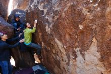 Bouldering in Hueco Tanks on 02/14/2020 with Blue Lizard Climbing and Yoga

Filename: SRM_20200214_1341210.jpg
Aperture: f/4.5
Shutter Speed: 1/250
Body: Canon EOS-1D Mark II
Lens: Canon EF 16-35mm f/2.8 L