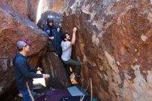 Bouldering in Hueco Tanks on 02/14/2020 with Blue Lizard Climbing and Yoga

Filename: SRM_20200214_1343020.jpg
Aperture: f/4.0
Shutter Speed: 1/250
Body: Canon EOS-1D Mark II
Lens: Canon EF 16-35mm f/2.8 L