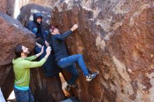 Bouldering in Hueco Tanks on 02/14/2020 with Blue Lizard Climbing and Yoga

Filename: SRM_20200214_1345270.jpg
Aperture: f/3.5
Shutter Speed: 1/250
Body: Canon EOS-1D Mark II
Lens: Canon EF 16-35mm f/2.8 L