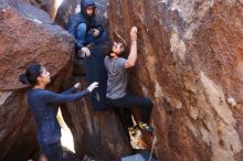 Bouldering in Hueco Tanks on 02/14/2020 with Blue Lizard Climbing and Yoga

Filename: SRM_20200214_1348300.jpg
Aperture: f/3.5
Shutter Speed: 1/250
Body: Canon EOS-1D Mark II
Lens: Canon EF 16-35mm f/2.8 L