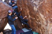 Bouldering in Hueco Tanks on 02/14/2020 with Blue Lizard Climbing and Yoga

Filename: SRM_20200214_1349560.jpg
Aperture: f/4.0
Shutter Speed: 1/250
Body: Canon EOS-1D Mark II
Lens: Canon EF 16-35mm f/2.8 L