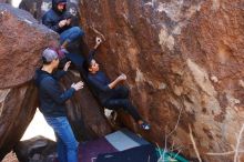 Bouldering in Hueco Tanks on 02/14/2020 with Blue Lizard Climbing and Yoga

Filename: SRM_20200214_1349580.jpg
Aperture: f/4.0
Shutter Speed: 1/250
Body: Canon EOS-1D Mark II
Lens: Canon EF 16-35mm f/2.8 L