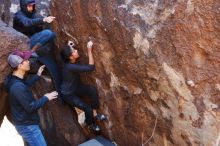 Bouldering in Hueco Tanks on 02/14/2020 with Blue Lizard Climbing and Yoga

Filename: SRM_20200214_1350010.jpg
Aperture: f/4.0
Shutter Speed: 1/250
Body: Canon EOS-1D Mark II
Lens: Canon EF 16-35mm f/2.8 L