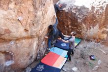 Bouldering in Hueco Tanks on 02/14/2020 with Blue Lizard Climbing and Yoga

Filename: SRM_20200214_1353090.jpg
Aperture: f/3.5
Shutter Speed: 1/250
Body: Canon EOS-1D Mark II
Lens: Canon EF 16-35mm f/2.8 L