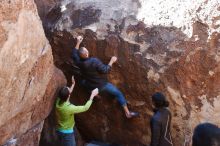 Bouldering in Hueco Tanks on 02/14/2020 with Blue Lizard Climbing and Yoga

Filename: SRM_20200214_1358110.jpg
Aperture: f/5.0
Shutter Speed: 1/250
Body: Canon EOS-1D Mark II
Lens: Canon EF 16-35mm f/2.8 L