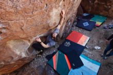 Bouldering in Hueco Tanks on 02/14/2020 with Blue Lizard Climbing and Yoga

Filename: SRM_20200214_1400380.jpg
Aperture: f/5.0
Shutter Speed: 1/250
Body: Canon EOS-1D Mark II
Lens: Canon EF 16-35mm f/2.8 L