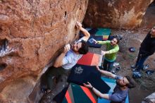 Bouldering in Hueco Tanks on 02/14/2020 with Blue Lizard Climbing and Yoga

Filename: SRM_20200214_1402440.jpg
Aperture: f/5.0
Shutter Speed: 1/250
Body: Canon EOS-1D Mark II
Lens: Canon EF 16-35mm f/2.8 L