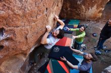 Bouldering in Hueco Tanks on 02/14/2020 with Blue Lizard Climbing and Yoga

Filename: SRM_20200214_1402441.jpg
Aperture: f/5.0
Shutter Speed: 1/250
Body: Canon EOS-1D Mark II
Lens: Canon EF 16-35mm f/2.8 L