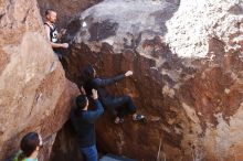 Bouldering in Hueco Tanks on 02/14/2020 with Blue Lizard Climbing and Yoga

Filename: SRM_20200214_1404250.jpg
Aperture: f/5.0
Shutter Speed: 1/250
Body: Canon EOS-1D Mark II
Lens: Canon EF 16-35mm f/2.8 L