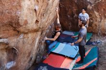 Bouldering in Hueco Tanks on 02/14/2020 with Blue Lizard Climbing and Yoga

Filename: SRM_20200214_1410551.jpg
Aperture: f/3.5
Shutter Speed: 1/500
Body: Canon EOS-1D Mark II
Lens: Canon EF 16-35mm f/2.8 L