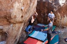 Bouldering in Hueco Tanks on 02/14/2020 with Blue Lizard Climbing and Yoga

Filename: SRM_20200214_1410590.jpg
Aperture: f/3.5
Shutter Speed: 1/500
Body: Canon EOS-1D Mark II
Lens: Canon EF 16-35mm f/2.8 L