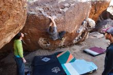 Bouldering in Hueco Tanks on 02/14/2020 with Blue Lizard Climbing and Yoga

Filename: SRM_20200214_1442090.jpg
Aperture: f/4.5
Shutter Speed: 1/320
Body: Canon EOS-1D Mark II
Lens: Canon EF 16-35mm f/2.8 L