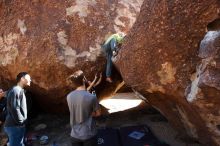 Bouldering in Hueco Tanks on 02/14/2020 with Blue Lizard Climbing and Yoga

Filename: SRM_20200214_1443340.jpg
Aperture: f/6.3
Shutter Speed: 1/320
Body: Canon EOS-1D Mark II
Lens: Canon EF 16-35mm f/2.8 L