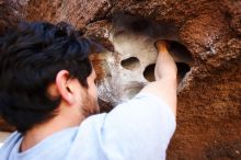 Bouldering in Hueco Tanks on 02/14/2020 with Blue Lizard Climbing and Yoga

Filename: SRM_20200214_1447070.jpg
Aperture: f/4.0
Shutter Speed: 1/320
Body: Canon EOS-1D Mark II
Lens: Canon EF 16-35mm f/2.8 L