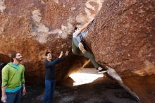 Bouldering in Hueco Tanks on 02/14/2020 with Blue Lizard Climbing and Yoga

Filename: SRM_20200214_1452100.jpg
Aperture: f/5.6
Shutter Speed: 1/250
Body: Canon EOS-1D Mark II
Lens: Canon EF 16-35mm f/2.8 L