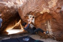 Bouldering in Hueco Tanks on 02/14/2020 with Blue Lizard Climbing and Yoga

Filename: SRM_20200214_1456120.jpg
Aperture: f/5.0
Shutter Speed: 1/250
Body: Canon EOS-1D Mark II
Lens: Canon EF 16-35mm f/2.8 L