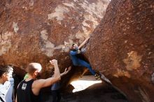 Bouldering in Hueco Tanks on 02/14/2020 with Blue Lizard Climbing and Yoga

Filename: SRM_20200214_1458370.jpg
Aperture: f/7.1
Shutter Speed: 1/250
Body: Canon EOS-1D Mark II
Lens: Canon EF 16-35mm f/2.8 L