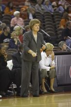 The lady longhorns defeated the Oral Roberts University's (ORU) Golden Eagles 79-40 Saturday night.

Filename: SRM_20061125_1349181.jpg
Aperture: f/2.8
Shutter Speed: 1/400
Body: Canon EOS-1D Mark II
Lens: Canon EF 80-200mm f/2.8 L