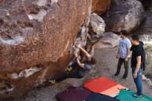 Bouldering in Hueco Tanks on 02/14/2020 with Blue Lizard Climbing and Yoga

Filename: SRM_20200214_1506110.jpg
Aperture: f/5.6
Shutter Speed: 1/320
Body: Canon EOS-1D Mark II
Lens: Canon EF 16-35mm f/2.8 L