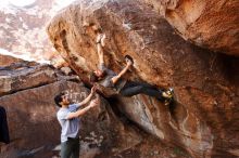 Bouldering in Hueco Tanks on 02/14/2020 with Blue Lizard Climbing and Yoga

Filename: SRM_20200214_1510280.jpg
Aperture: f/5.0
Shutter Speed: 1/320
Body: Canon EOS-1D Mark II
Lens: Canon EF 16-35mm f/2.8 L