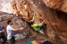 Bouldering in Hueco Tanks on 02/14/2020 with Blue Lizard Climbing and Yoga

Filename: SRM_20200214_1511560.jpg
Aperture: f/5.0
Shutter Speed: 1/250
Body: Canon EOS-1D Mark II
Lens: Canon EF 16-35mm f/2.8 L